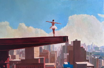 oil painting by Keith Thomson titled Steel