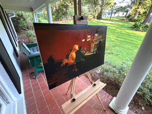 Sunny Night by Keith Thomson |  Side View of Artwork 