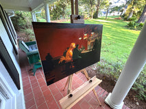 Original art for sale at UGallery.com | Sunny Night by Keith Thomson | $3,675 | oil painting | 20' h x 30' w | thumbnail 2