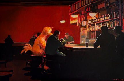 oil painting by Keith Thomson titled Sunny Night