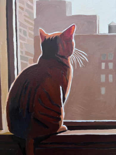 The Birdwatcher by Keith Thomson |   Closeup View of Artwork 