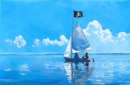 oil painting by Keith Thomson titled The Dread Corsairs of Greenwich, Connecticut