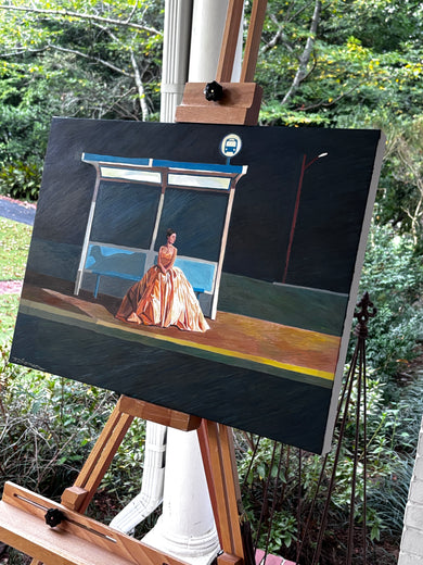 The Journey Is Half the Fun by Keith Thomson |  Side View of Artwork 