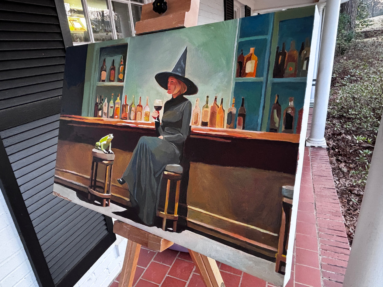 The Pickup Artist by Keith Thomson |  Side View of Artwork 