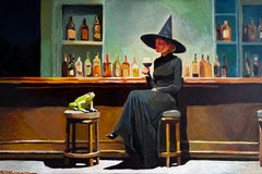 Original art for sale at UGallery.com | The Pickup Artist by Keith Thomson | $2,700 | oil painting | 16' h x 24' w | thumbnail 1