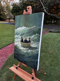 Original art for sale at UGallery.com | The Tub by Keith Thomson | $3,875 | oil painting | 30' h x 20' w | thumbnail 2