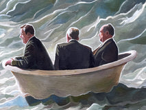 Original art for sale at UGallery.com | The Tub by Keith Thomson | $3,875 | oil painting | 30' h x 20' w | thumbnail 4