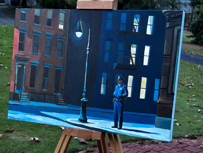 Upper East Side by Keith Thomson |  Side View of Artwork 