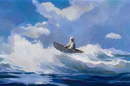 oil painting by Keith Thomson titled Whitebeard