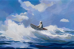Original art for sale at UGallery.com | Whitebeard by Keith Thomson | $1,575 | oil painting | 11' h x 17' w