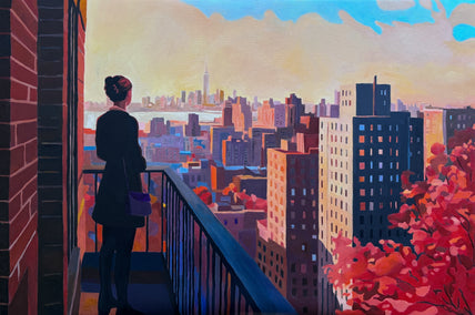 oil painting by Keith Thomson titled Manhattan