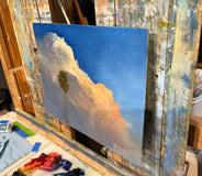 Original art for sale at UGallery.com | Tall Palm by Kent Sullivan | $2,875 | oil painting | 12' h x 16' w | thumbnail 2