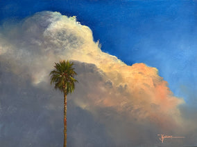 Original art for sale at UGallery.com | Tall Palm by Kent Sullivan | $2,875 | oil painting | 12' h x 16' w