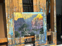 Original art for sale at UGallery.com | The Monument by Kent Sullivan | $4,000 | oil painting | 14' h x 18' w | thumbnail 3