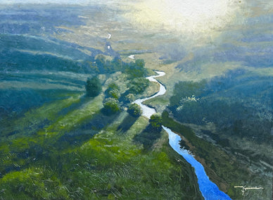 oil painting by Kent Sullivan titled Throwing Shade