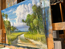 Original art for sale at UGallery.com | Wikiva Basin by Kent Sullivan | $3,600 | oil painting | 16' h x 20' w | thumbnail 2