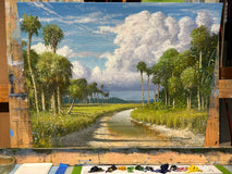 Original art for sale at UGallery.com | Wikiva Basin by Kent Sullivan | $3,600 | oil painting | 16' h x 20' w | thumbnail 3