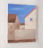 Original art for sale at UGallery.com | Architectural Forms 2 by Kestutis Jauniškis | $450 | oil painting | 9.8' h x 7.9' w | thumbnail 2