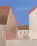 Original art for sale at UGallery.com | Architectural Forms 2 by Kestutis Jauniškis | $450 | oil painting | 9.8' h x 7.9' w | thumbnail 4