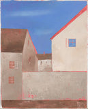 Original art for sale at UGallery.com | Architectural Forms 2 by Kestutis Jauniškis | $450 | oil painting | 9.8' h x 7.9' w | thumbnail 1