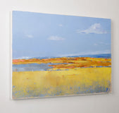Original art for sale at UGallery.com | Blooming Fields by Kestutis Jauniškis | $675 | oil painting | 11.8' h x 15.7' w | thumbnail 2