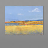 Original art for sale at UGallery.com | Blooming Fields by Kestutis Jauniškis | $675 | oil painting | 11.8' h x 15.7' w | thumbnail 3