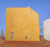 Original art for sale at UGallery.com | House Wall by Kestutis Jauniškis | $2,250 | oil painting | 32' h x 34' w | thumbnail 1