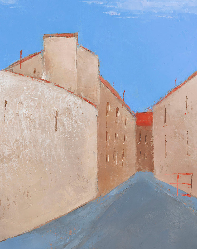 Old City Fragment 18 by Kestutis Jauniškis |  Closeup View of Artwork 