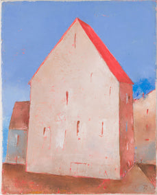 oil painting by Kestutis Jauniškis titled Old City Fragment 2