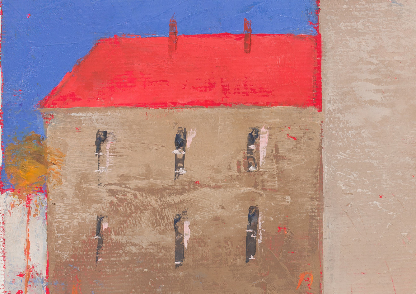 Old City Fragment 7 by Kestutis Jauniškis |  Closeup View of Artwork 