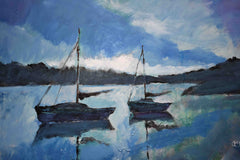 Original art for sale at UGallery.com | Blue Dawn by Kip Decker | $1,475 | acrylic painting | 30' h x 40' w | thumbnail 3