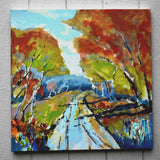 Original art for sale at UGallery.com | Country Road by Kip Decker | $1,350 | acrylic painting | 30' h x 30' w | thumbnail 3