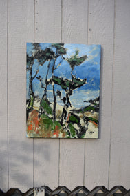 acrylic painting by Kip Decker titled Foggy Cove