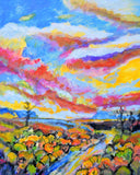 Original art for sale at UGallery.com | Happy Trails by Kip Decker | $1,125 | acrylic painting | 30' h x 24' w | thumbnail 1