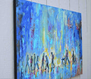Original art for sale at UGallery.com | Morning Hustle by Kip Decker | $1,475 | acrylic painting | 30' h x 40' w | thumbnail 1