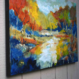 Original art for sale at UGallery.com | River Bend by Kip Decker | $1,350 | acrylic painting | 24' h x 36' w | thumbnail 2