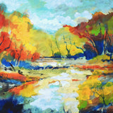 Original art for sale at UGallery.com | River Bend by Kip Decker | $1,350 | acrylic painting | 24' h x 36' w | thumbnail 4