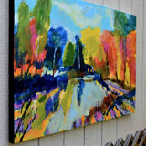 Original art for sale at UGallery.com | River Trail by Kip Decker | $2,050 | acrylic painting | 30' h x 48' w | thumbnail 2