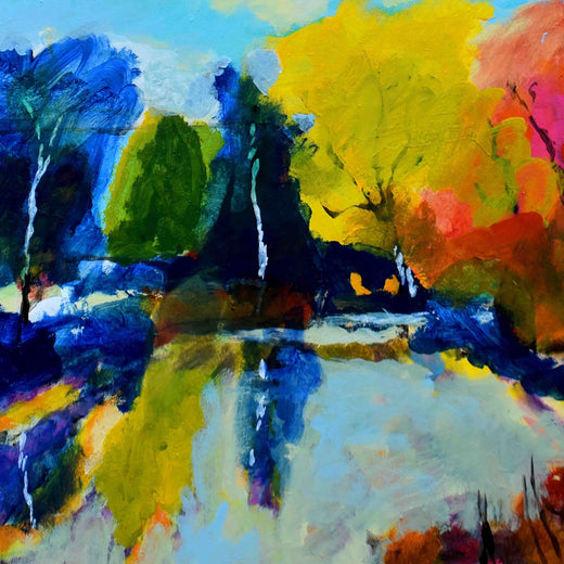 River Trail by Kip Decker |   Closeup View of Artwork 