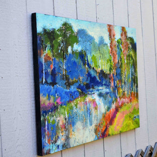 Slow Water by Kip Decker |  Side View of Artwork 