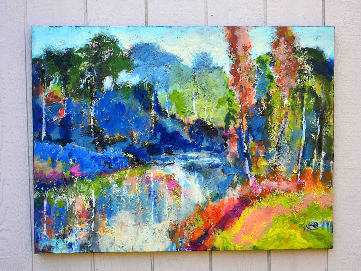 Slow Water by Kip Decker |  Context View of Artwork 