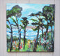 Original art for sale at UGallery.com | Surf and Pines by Kip Decker | $1,350 | acrylic painting | 30' h x 30' w | thumbnail 3
