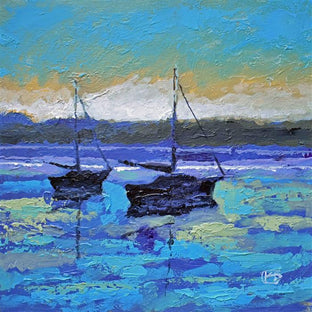 Two Sailboats at Dawn by Kip Decker |  Artwork Main Image 