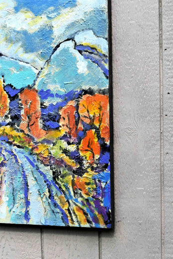 Up Yonder by Kip Decker |  Side View of Artwork 