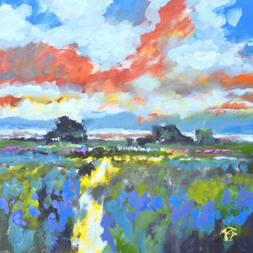 acrylic painting by Kip Decker titled View of the Marsh