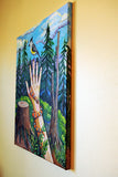 Original art for sale at UGallery.com | The Wilderness by Kira Yustak | $750 | acrylic painting | 20' h x 16' w | thumbnail 2