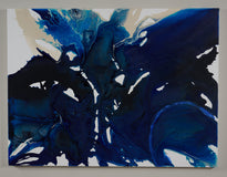 Original art for sale at UGallery.com | Blue Wonder by Krispen Spencer | $4,200 | acrylic painting | 36' h x 48' w | thumbnail 3