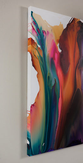 Purple Haze by Krispen Spencer |  Side View of Artwork 