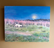 Original art for sale at UGallery.com | Borrowed Moonlight by Kristen Brown | $400 | acrylic painting | 8' h x 10' w | thumbnail 3