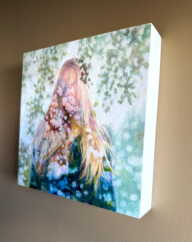 Daydreaming by Kristen Brown |  Side View of Artwork 